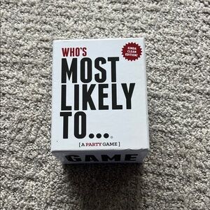 Who's Most Likely To... Party Game - White